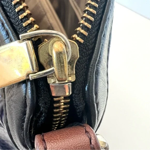 BRAHMIN Vivian Dome Tricolor Structure Croc Leather Luxury Shoulder Tote Satchel - Picture 16 of 16